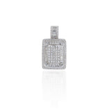 Exquisite Diamond Fancy Square Medallion Pendant