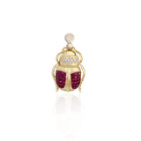 Pharaonic Beetle Diamond Pendant