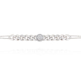 White Gold Bracelet with a Diamond Touch