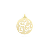 Mother is Life Pendant in 18k Yellow Gold