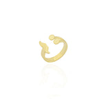 Mustache Ring in 18K Yellow Gold